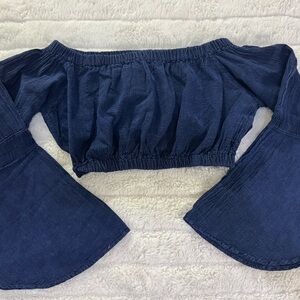 100% cotton strapless shirt, SIZE:M.